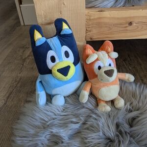 Bluey and Bingo Plush Toy Set - Blue and Orange